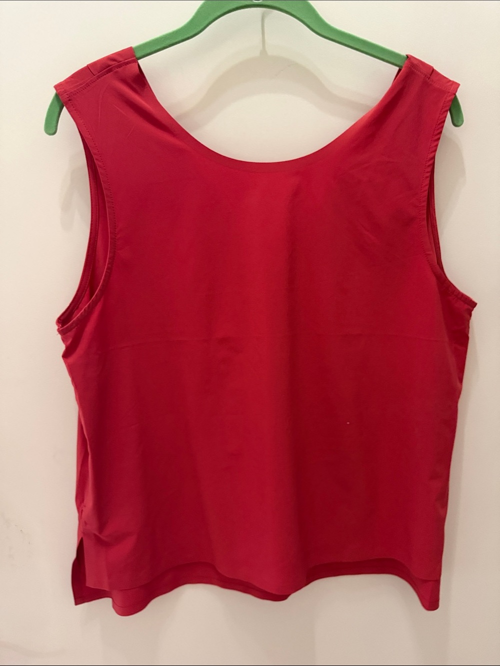 Title Nine Red Scoop-Neck Tank Top